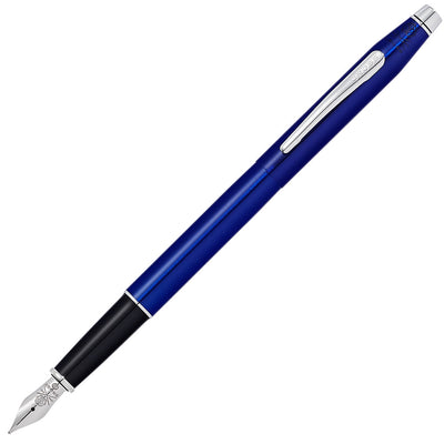 Cross Classic Century Blue Lacquer and Chrome Fountain Pen