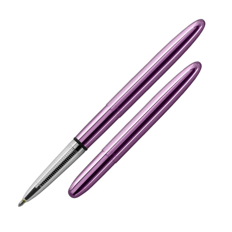 Fisher Space Bullet - Purple Passion with D Ring and Black Fisher Lanyard Neck Chain Pen