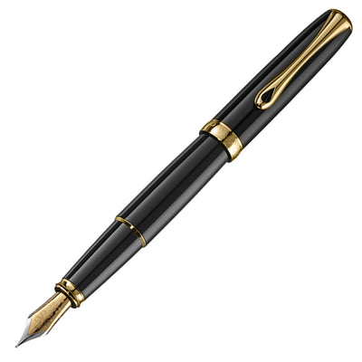 Diplomat Excellence A2 Black Lacquer & Gold Fountain Pen