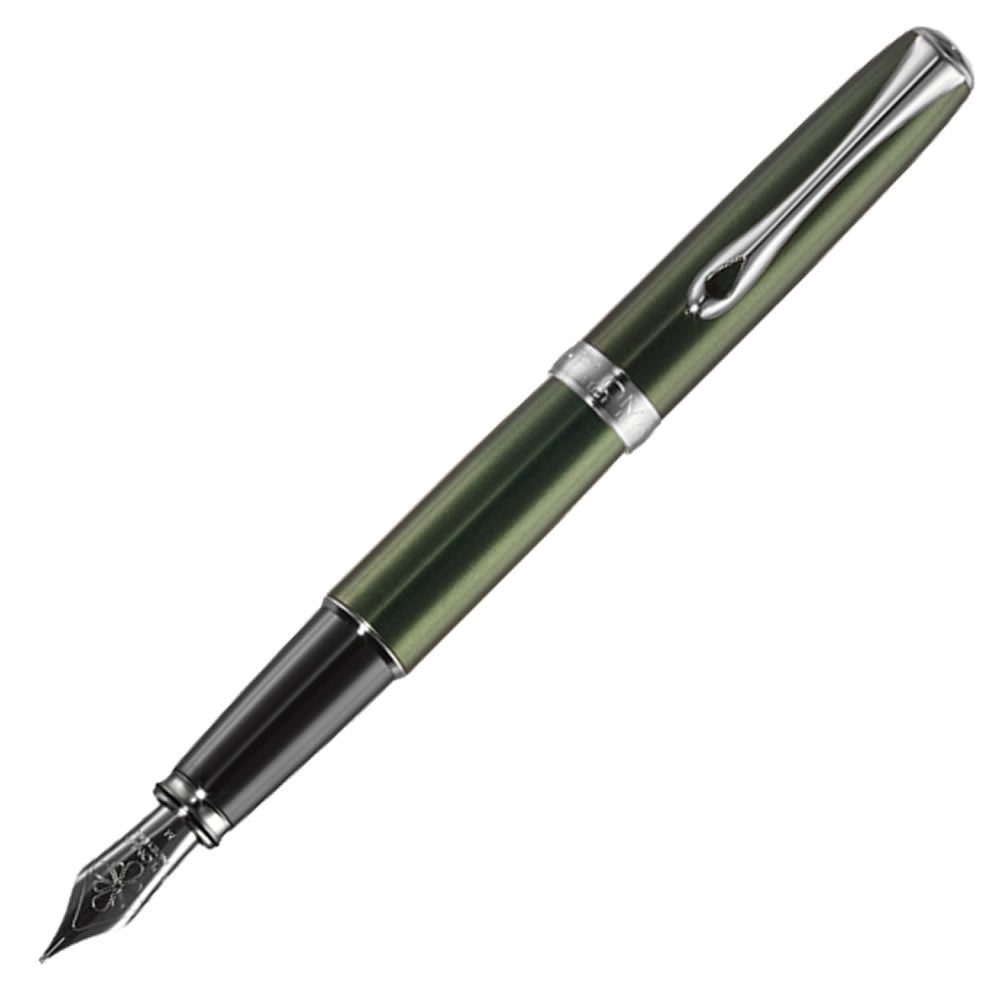 Diplomat Excellence A2 Evergreen & Chrome Fountain Pen