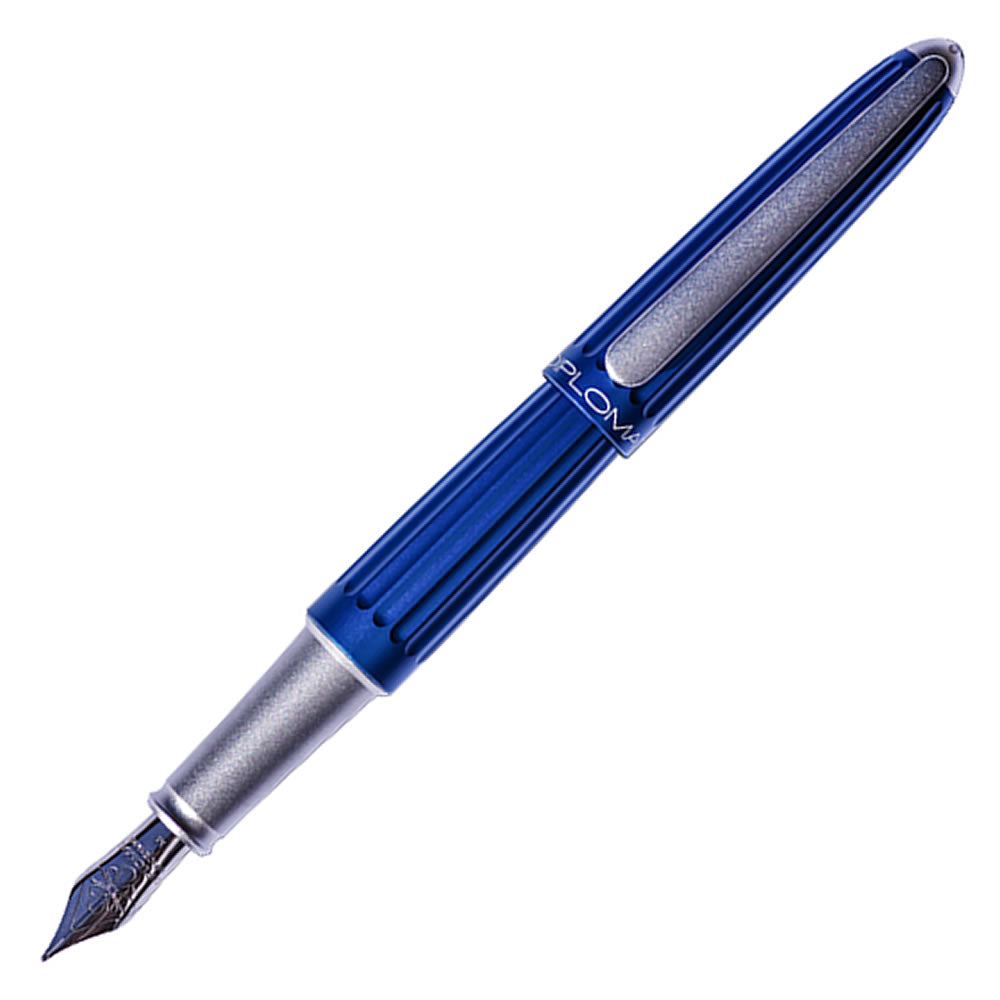 Diplomat Aero Blue Fountain Pen - Medium Nib