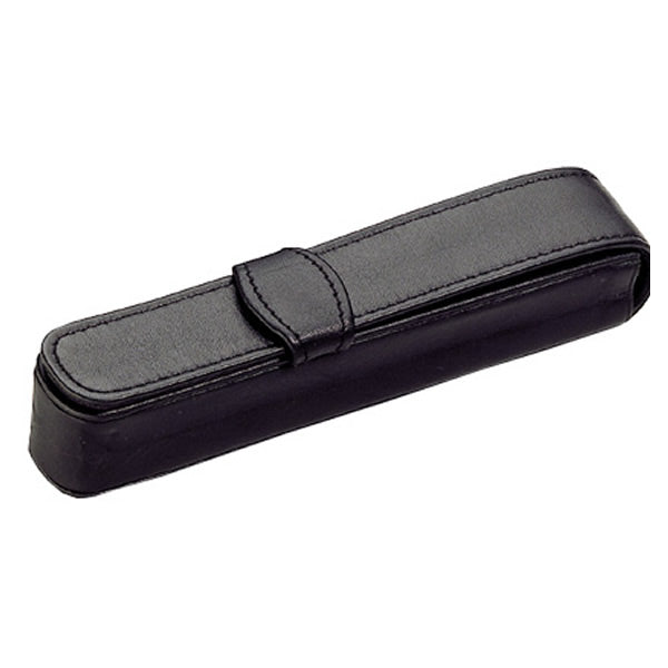 Diplomat Black Leather Single Pen Case