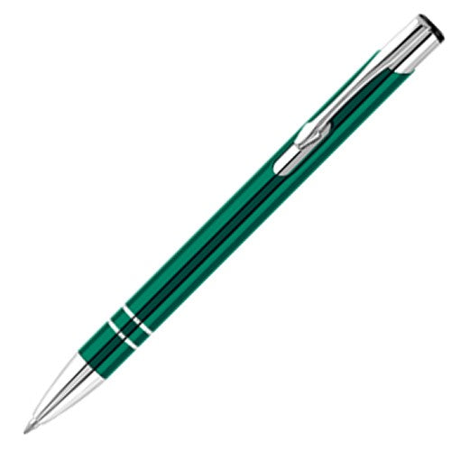 Promotional Pens Personalised Engraved Eleem Metal Ballpoint Pen - Green