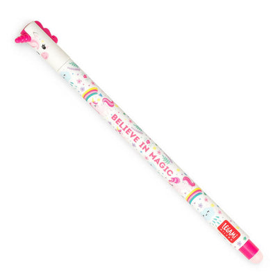 Legami Pink Erasable Gel Pen - Unicorn