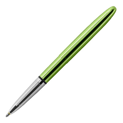 Fisher Space Bullet - Lime Green Space Pen with Green Leather Pen Case