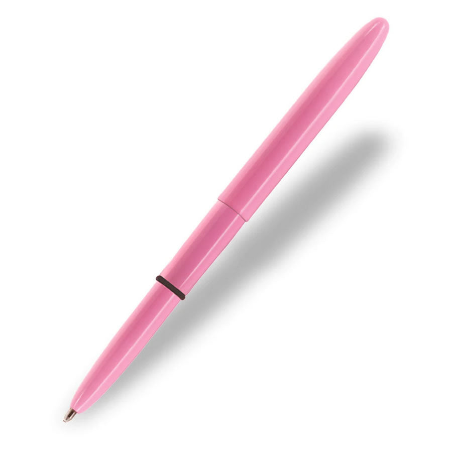 Fisher Space Bullet - Pink with D Ring and Black Fisher Lanyard Neck Chain Pen