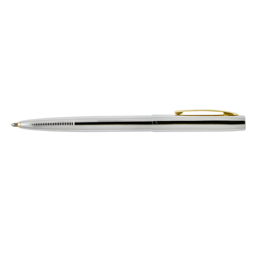 Fisher Space - Chrome with Gold Trim Cap-O-Matic Space Pen