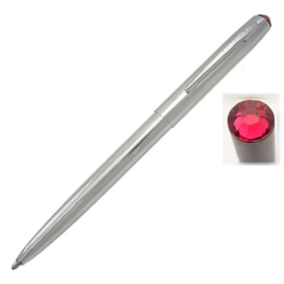 Fisher Space - Chrome Ruby Crystal Cap-O-Matic Space Pen