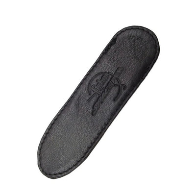 Fisher Space - Small Black Leather Pen Case with Logo