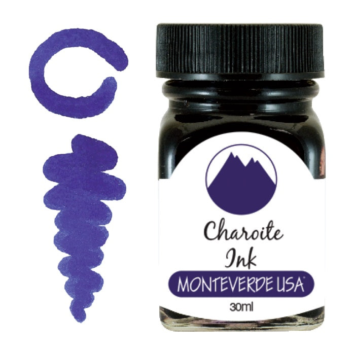 Monteverde Gemstone Bottled Fountain Pen Ink 30 ml - Charoite