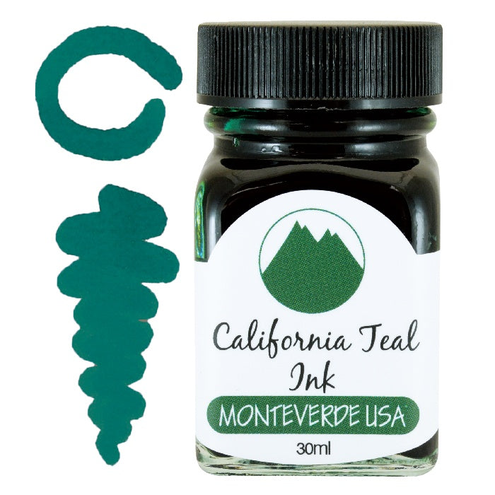 Monteverde Bottled Fountain Pen Ink 30 ml - California Teal