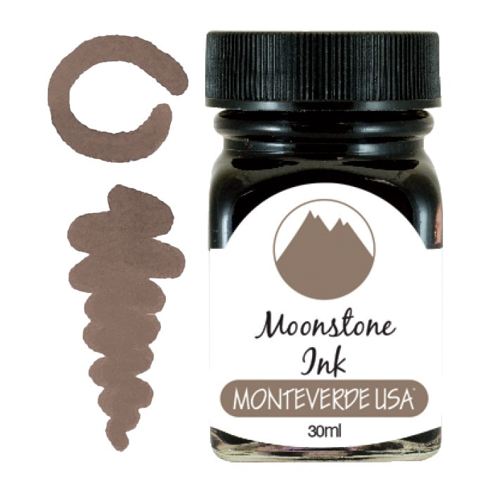 Monteverde Gemstone Bottled Fountain Pen Ink 30 ml - Moonstone