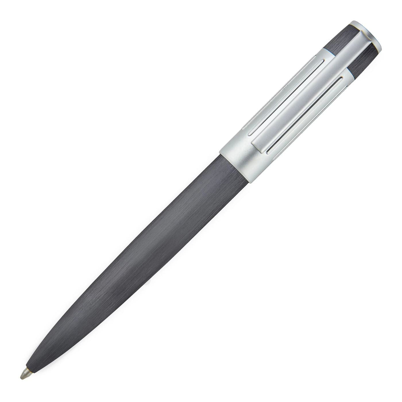Hugo Boss Gear Ribs Gunmetal Ballpoint Pen