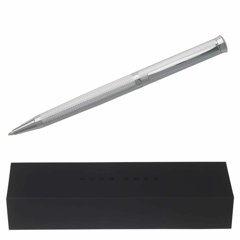 Hugo Boss Sophisticated Chrome Diamond Ballpoint Pen