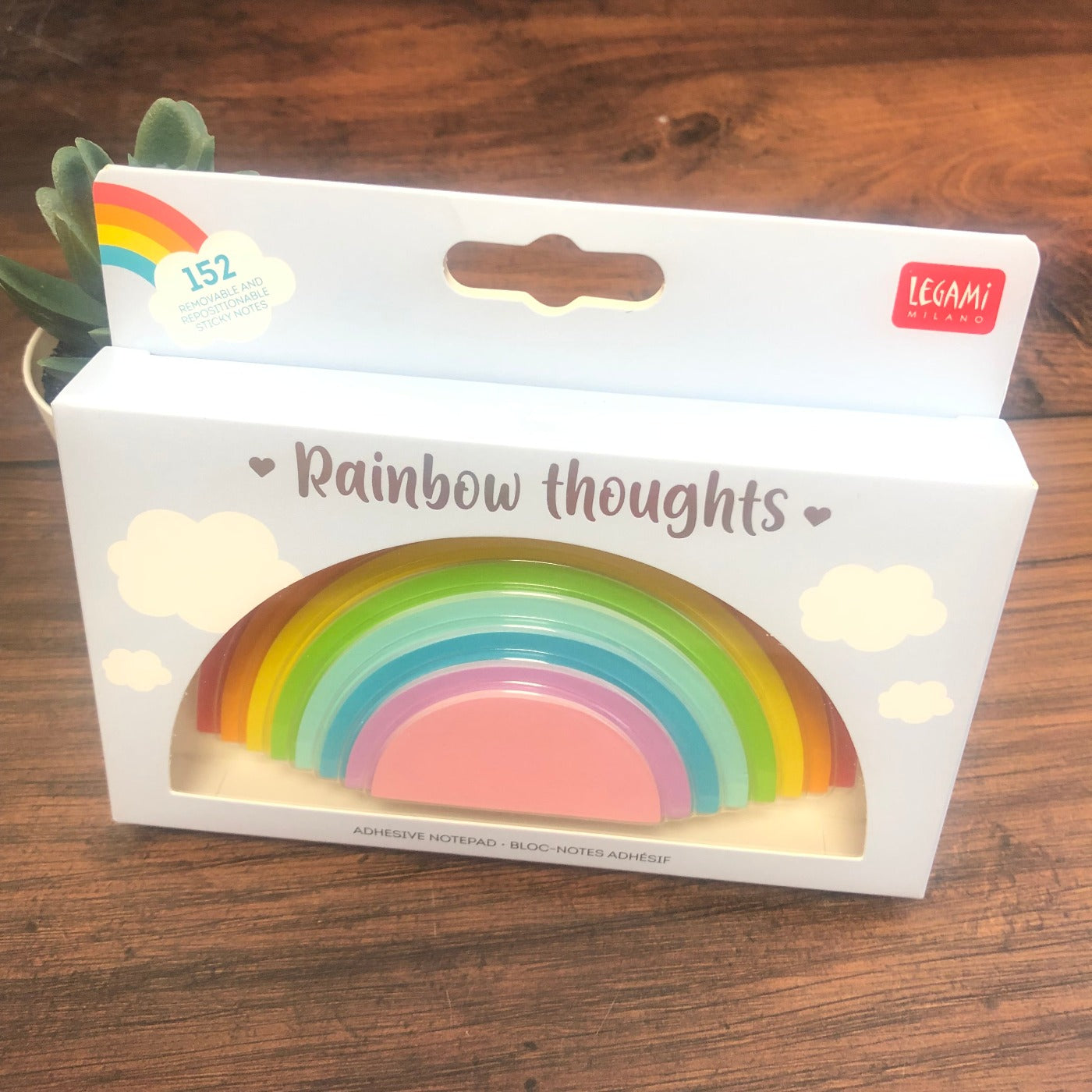 Legami Rainbow Thoughts Adhesive Notepad