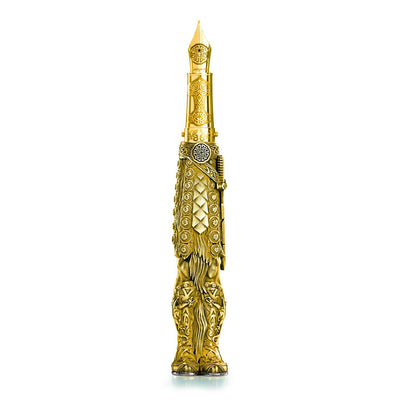 Montegrappa Solid 18k Gold Viking Fountain Pen Limited Edition