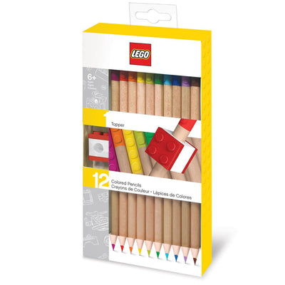 Lego 2.0 Colouring Pencils With Topper - Pack of 12