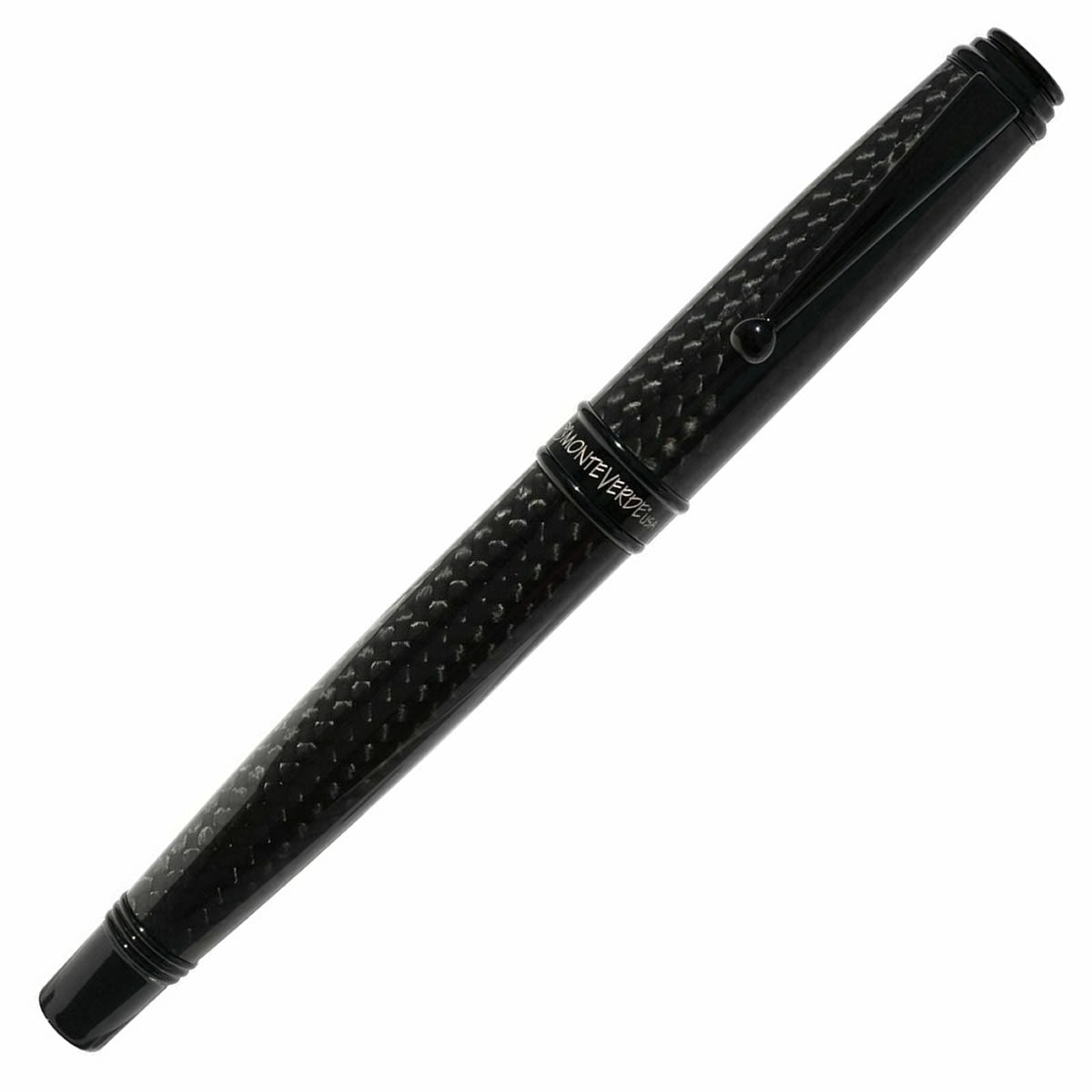 Monteverde Invincia Deluxe Black Carbon Fibre Fountain Pen