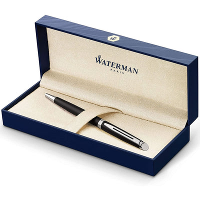 Waterman Hemisphere Ballpoint Pen - Matt Black Chrome Trim