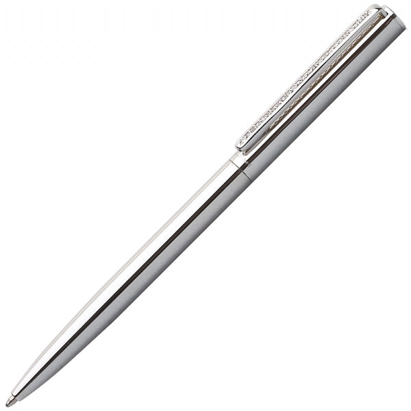Laban Sterling Silver & Swarovski Crystal Slim Line Ballpoint Pen