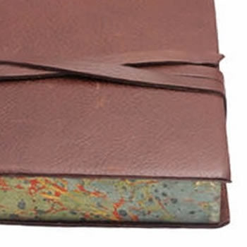 Chianti Large Dark Brown Leather Journal