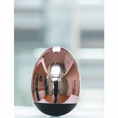 Troika Egg of Columbus Paperweight Magnetic Desk Organiser in Rose Gold