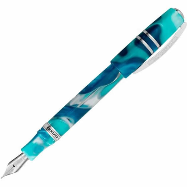 Visconti Homo Sapiens Blue Lagoon Fountain Pen Medium Nib - Limited Edition