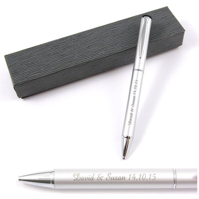 Personalised Engraved Silver Pen
