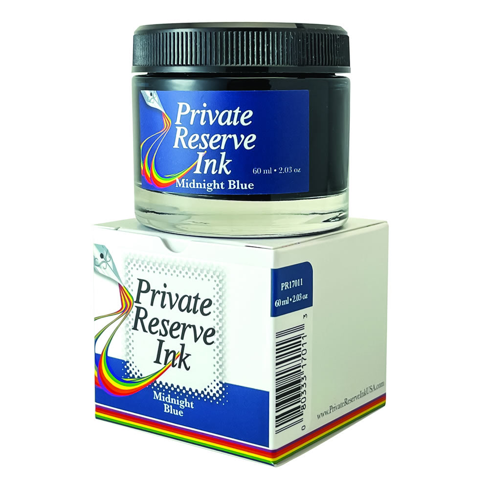 Private Reserve Bottled Ink in Midnight Blue - 60ml