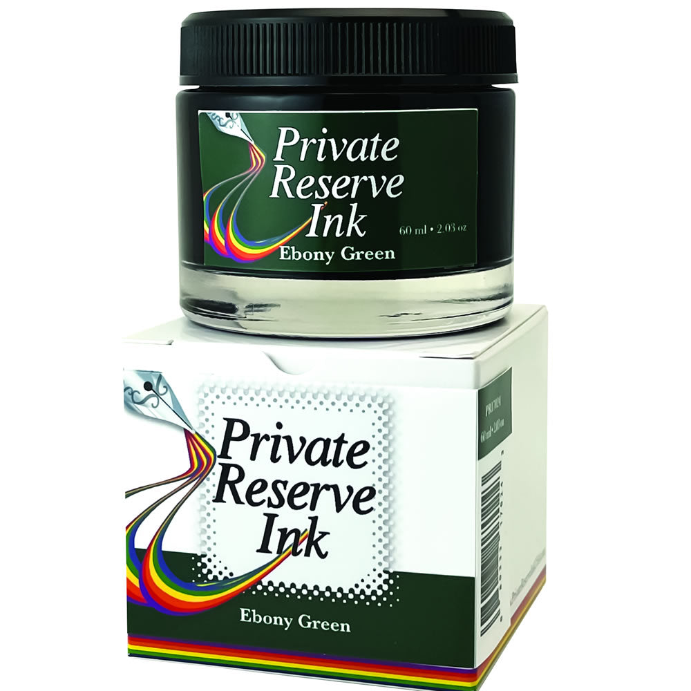Private Reserve Bottled Ink in Ebony Green - 60ml
