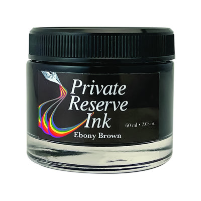Private Reserve Bottled Ink in Ebony Brown - 60ml