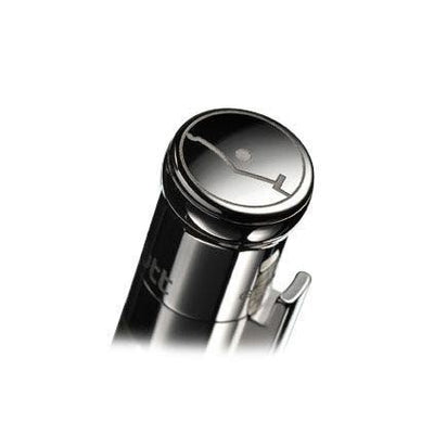 Otto Hutt Design 04 - Gloss Black & Sterling Silver Rollerball Pen
