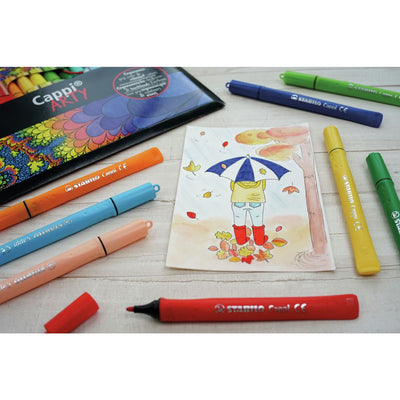 STABILO Cappi Colouring Pens - Set of 12 Felt Tips