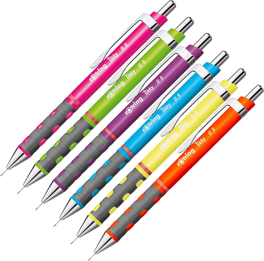 Rotring Tikky Neon Colours Mechanical Pencil 0.5mm HB