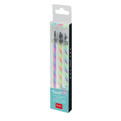 Legami Twist Pen - 3 Multicoloured Gel Pens